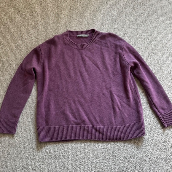 Vince 100% Cashmere Light Violet Crewneck Sweater - Sz XS - Picture 6 of 8
